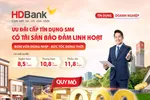 HDBank tung gói tín dụng ‘SME Linh hoạt’ quy mô 30.000 tỷ đồng