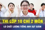 18 GIỜ NGÀY 22-9: Đề xuất tuyển sinh lớp 10 Toán và Ngữ văn