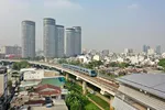 Trung tâm Tài chính Quốc tế Việt Nam tại TPHCM trong ngày khánh thành. Ảnh: HOÀNG HÙNG