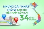 Những cái 'nhất' khi Việt Nam còn 34 tỉnh, thành