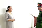 Lê Thị Ngọc Mỹ (chủ tiệm vàng Kim Lý) bị khởi tố. Ảnh: CÔNG AN THANH HÓA