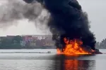 Ghe gỗ bốc cháy trên sông Sài Gòn, 1 người tử vong