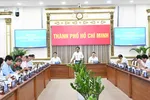Phiên họp kinh tế - xã hội tháng 8 do Chủ tịch UBND TPHCM Nguyễn Văn Được chủ trì, ngày 4-9. Ảnh: VIỆT DŨNG