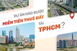 Dự án nào được miễn tiền thuê đất tại TPHCM?