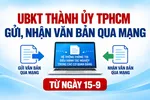 Ủy ban Kiểm tra Thành ủy TPHCM gửi, nhận văn bản qua mạng