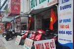 Một cửa hàng mua bán xe máy cũ tại phường An Hội Đông, TPHCM vắng vẻ khách hàng