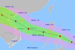 Bão Bualoi cấp 12 đang tiến nhanh vào Biển Đông