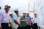 Phó Thủ tướng Trần Hồng Hà kiểm tra dự án cầu Rạch Miễu 2