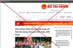 Bộ Tài chính cảnh báo tình trạng các website giả mạo