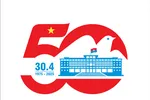 Logo kỷ niệm 50 năm Ngày giải phóng miền Nam, thống nhất đất nước