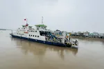 Phà Bình Khánh kết nối xã Nhà Bè và xã Bình Khánh qua sông Soài Rạp. Ảnh: ĐÌNH DƯ