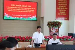 Chủ tịch HĐND TPHCM Võ Văn Minh phát biểu tại buổi làm việc. Ảnh: QUỐC HÙNG