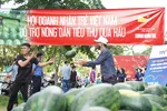 Hội Doanh nhân trẻ VN hỗ trợ tiêu thụ 40 tấn dưa hấu, thanh long cho bà con nông dân