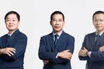 Từ trái qua phải: ông Lê Hữu Đức, ông Lưu Trung Thái, ông Phạm Như Ánh.