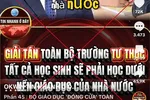 Hình ảnh các thông tin sai sự thật lan truyền trên mạng xã hội. Ảnh: Bộ GDĐT