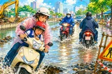 Thi công mùa mưa
