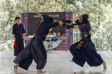 Các thành viên của Daido Kendo Club tập luyện. Ảnh: PHƯỚC TRUNG