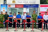 Lễ ra mắt “Trạm công dân số” phường Bình Phú. TPHCM. Ảnh: THANH HIỀN