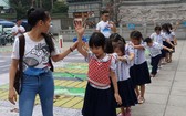 在第五郡正義小學舉辦的“步行安全”活動一瞥。