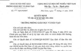 平陽省富教縣教育與培訓科對猥褻學生的英語教員陳文進作出革職的《決定》。(圖源:春安)
