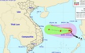 圖為8號颱風移動方向。(圖源:國家水文氣象預報中心)
