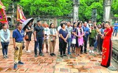 我國遊客在長安歷史遺跡區參觀。(圖源:互聯網)