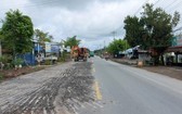 從七岔河口至州城縣路段的1A國道在改建中。(圖源:俊光)