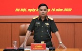 黨中央委員、國防部副部長黎詹上將主持會議並發表講話。(圖源:戰勝)