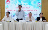 市教育與培訓廳副廳長阮文孝在討論會上發言。(圖源:越通社)