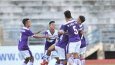 Hà Nội có chiến thắng chật vật trước TPHCM. Ảnh: Nguyễn Nhân