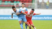 U21 Phố Hiến (áo xanh) giành vé cuối cùng vào bán kết. Ảnh: Nguyễn Nhân