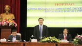 Bộ GD-ĐT họp báo công bố SGK lớp 1