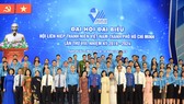 Bí thư Thành ủy TPHCM Nguyễn Thiện Nhân cùng các đồng chí lãnh đạo TPHCM, các đại biểu dự Đại hội Hội Liên hiệp Thanh niên Việt Nam TPHCM. Ảnh: VIỆT DŨNG