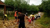 khắc phục hậu quả mưa lũ