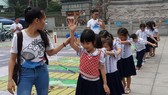 在第五郡正義小學舉辦的“步行安全”活動一瞥。