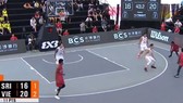 越南隊(白色)勝斯里蘭卡隊。
