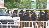 武警封鎖事發現場。(圖源:Getty Images)