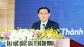 Phó Thủ tướng Vương Đình Huệ phát biểu tại buổi lễ. Ảnh: VGP