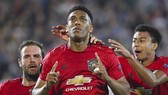 Anthony Martial ghi bàn giúp Man.United giành chiến thắng nhọc nhằn. Ảnh: Getty Images