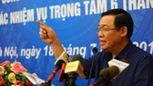 Phó Thủ tướng Vương Đình Huệ phát biểu tại hội nghị. Ảnh: VGP