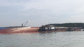 Vụ chìm tàu trên sông Lòng Tàu: Hàng trong các container là thủy sản đông lạnh