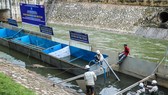 Tháo dỡ hệ thống làm sạch của Nhật Bản trên sông Tô Lịch