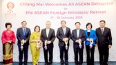 Các bộ trưởng ngoại giao ASEAN trong lễ đón ở Chiang Mai, Thái Lan