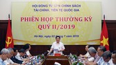 Phó Thủ tướng Vương Đình Huệ phát biểu tại phiên họp. Ảnh: VGP