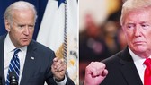 Ông Joe Biden (trái) và Tổng thống Donald Trump