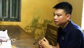 Đối tượng Doãn Thanh Bình tại cơ quan công an