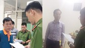 Công an đọc lệnh bắt giữ ông Nam và ông Tùng