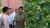 Thủ tướng Lào Thongloun Sisoulith tham quan Khu sản xuất rau sạch công nghệ cao Afarm