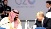 Thái tử Mohammed bin Salman và Tổng thống Nga Vladimir Putin tại Hội nghị Thượng đỉnh G20 ở Argentina năm 2018