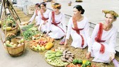 Traditional market with countryside food
